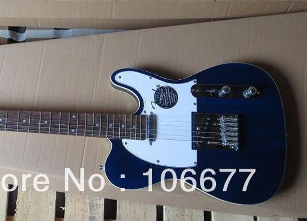 quality telecaster dark blue standard rosewood finger board electric guitar white pick guard in stock
quality telecaster dark blue standard rosewood finger board electric guitar white pick guard in stock