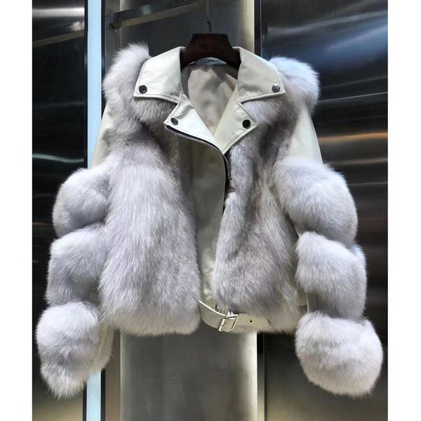 11.29 import full pelt fur real fur coat women short moto & biker style long sleeve patchwork sheepskin zipper real coat, Black
11.29 import full pelt fur real fur coat women short moto & biker style long sleeve patchwork sheepskin zipper real coat, Black