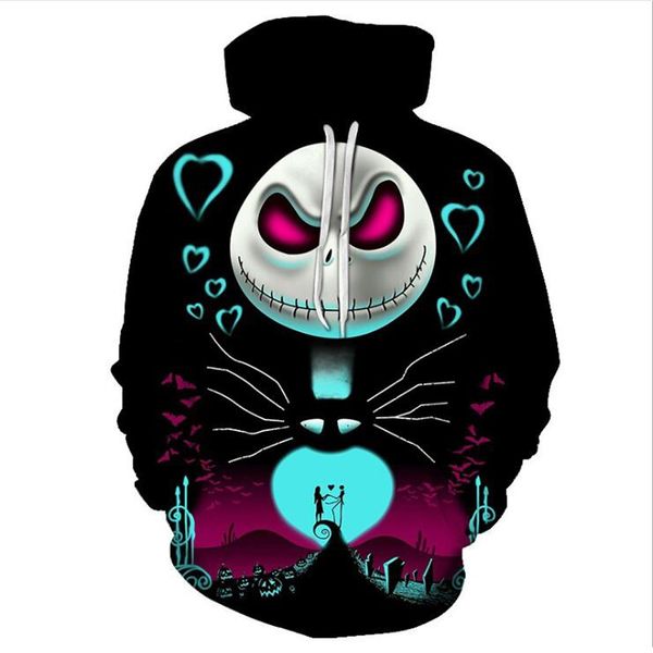 the nightmare before christmas jack skull cosplay hoodie men women fashion hooded pullover sweatshirts halloween costumes, Black
the nightmare before christmas jack skull cosplay hoodie men women fashion hooded pullover sweatshirts halloween costumes, Black