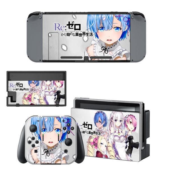 re life in a different world from zero decal skin sticker for nintendo switch ns console+controller+stand holder protective film
re life in a different world from zero decal skin sticker for nintendo switch ns console+controller+stand holder protective film