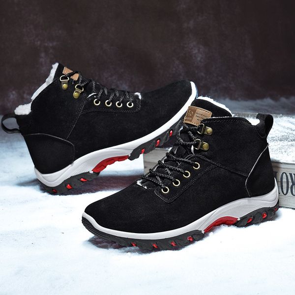 warm ankle snow winter boots men plush warm winter men shoes round toe snow shoes, Black
warm ankle snow winter boots men plush warm winter men shoes round toe snow shoes, Black