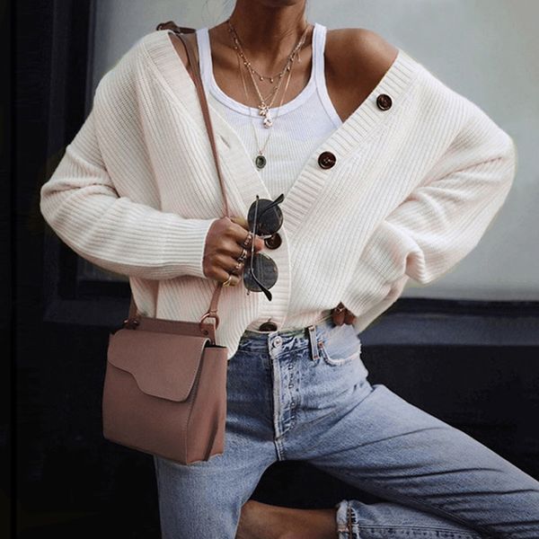 women's knit button sweater cardigan women long sleeve knitwear open front button cardigan sweaters outerwear manteau #bz, Black;brown
women's knit button sweater cardigan women long sleeve knitwear open front button cardigan sweaters outerwear manteau #bz, Black;brown