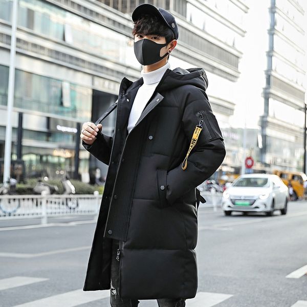 korean style slim mens warm long parka solid casual winter long coat zipper oversize padded jacket, Tan;black
korean style slim mens warm long parka solid casual winter long coat zipper oversize padded jacket, Tan;black