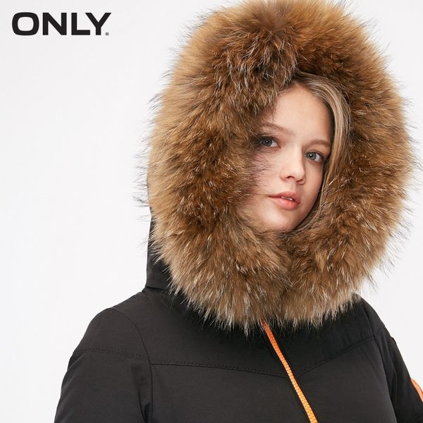 only womens' winter new long fur collar hooded sports down jacket warm suede cap pocket snap closure|118412516, Black
only womens' winter new long fur collar hooded sports down jacket warm suede cap pocket snap closure|118412516, Black
