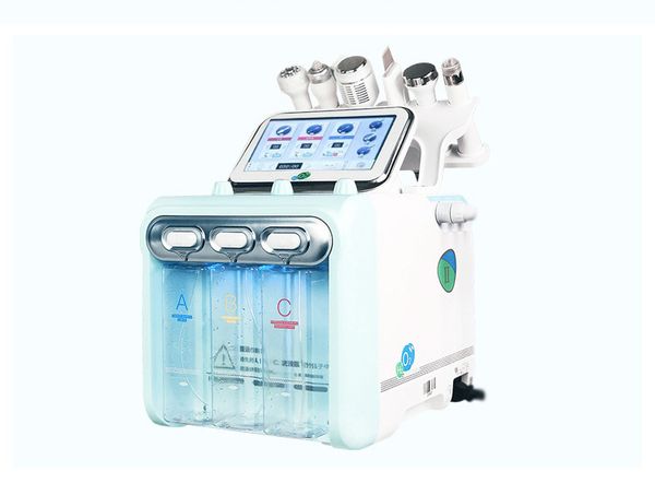 

6 in 1 Hydrafacial diamond peel microdermabrasion rf skin rejuvenation ultrasonic facial massager skin scrubber beauty machine