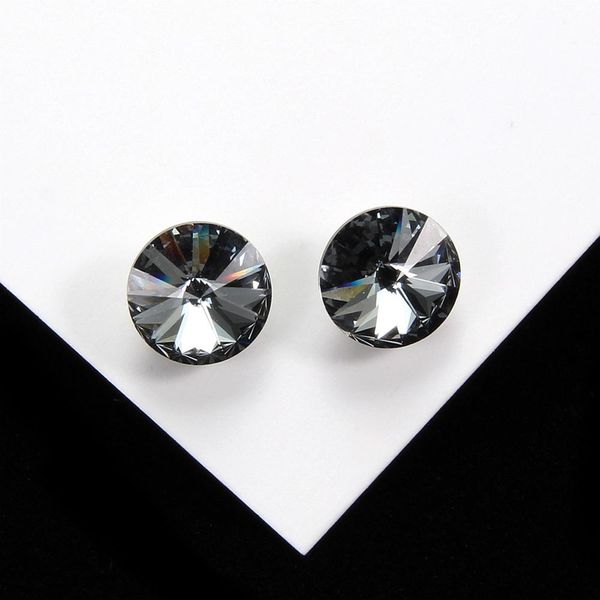 925 sterling silver round gray crystal stud earrings for women girls party fine jewelry silver stud earrings, Golden;silver
925 sterling silver round gray crystal stud earrings for women girls party fine jewelry silver stud earrings, Golden;silver
