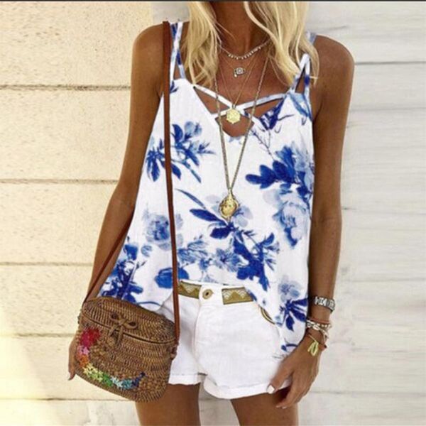 roupa feminina women fashion plus size flowers casual sleeveless v neck print bandages summer shirts kimonos verano 2020, White
roupa feminina women fashion plus size flowers casual sleeveless v neck print bandages summer shirts kimonos verano 2020, White