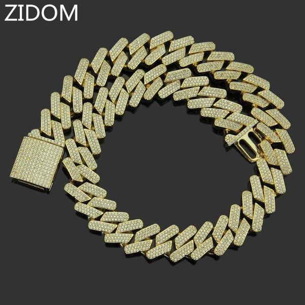 men hip hop iced out bling chain necklace micro pave cz stone 18mm cuban chains necklaces hiphop jewelry drop shipping, Silver
men hip hop iced out bling chain necklace micro pave cz stone 18mm cuban chains necklaces hiphop jewelry drop shipping, Silver