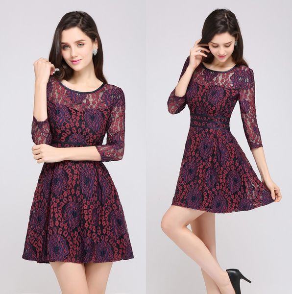 in stock full lace party dresses long sleeves a-line retro short prom evening dresses mini women casual club wear real image cps586, Black
in stock full lace party dresses long sleeves a-line retro short prom evening dresses mini women casual club wear real image cps586, Black
