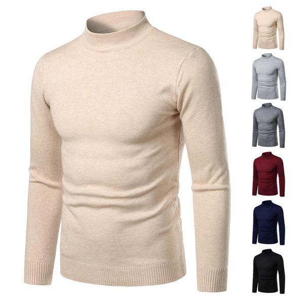 men's sweaters 2021 winter fashion pullovers sweater warm turtleneck cotton knitted casual solid color slim fit, White;black
men's sweaters 2021 winter fashion pullovers sweater warm turtleneck cotton knitted casual solid color slim fit, White;black