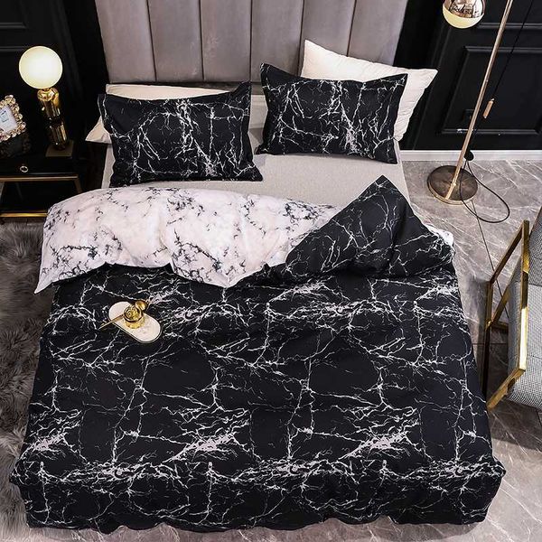 black and white color bed linens marble reactive printed duvet cover set for home housse de couette bedding set bedclothes
black and white color bed linens marble reactive printed duvet cover set for home housse de couette bedding set bedclothes