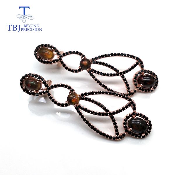new long style earring natural ethiopian black opal match black zircon in 925 sterling silver fine jewelry for women wedding, Golden;silver
new long style earring natural ethiopian black opal match black zircon in 925 sterling silver fine jewelry for women wedding, Golden;silver