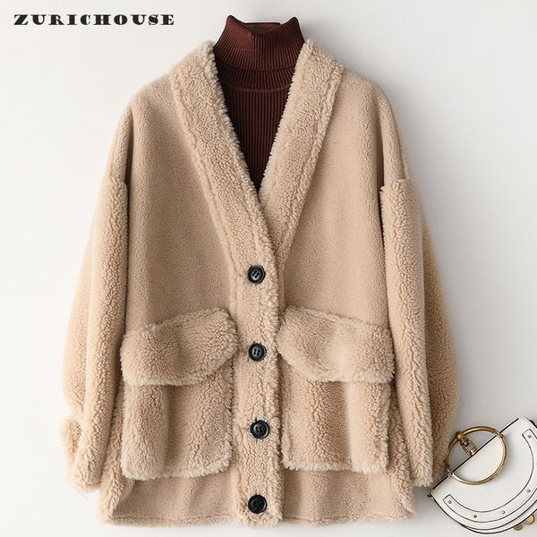 zurichouse real fur coat women fashion v-neck single-breasted design clearance sale natural lambswool winter jacket, Black
zurichouse real fur coat women fashion v-neck single-breasted design clearance sale natural lambswool winter jacket, Black