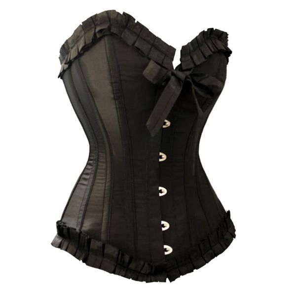 utmeon-women's black corset lingerie lacing shape white corsets crop lingerie bustier corset set, Black;white
utmeon-women's black corset lingerie lacing shape white corsets crop lingerie bustier corset set, Black;white