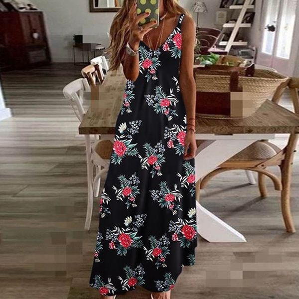 casual dresses women's dress bohemian long summer spaghetti strap slim a line beach flower printed s-5xl plus size tunic, Black;gray
casual dresses women's dress bohemian long summer spaghetti strap slim a line beach flower printed s-5xl plus size tunic, Black;gray