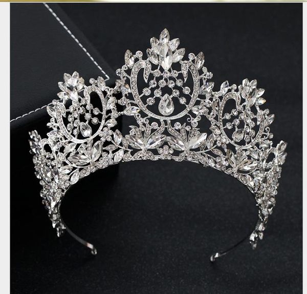 european duo cuban rock bride crown headwear silver queen crown accessories, Slivery;golden
european duo cuban rock bride crown headwear silver queen crown accessories, Slivery;golden
