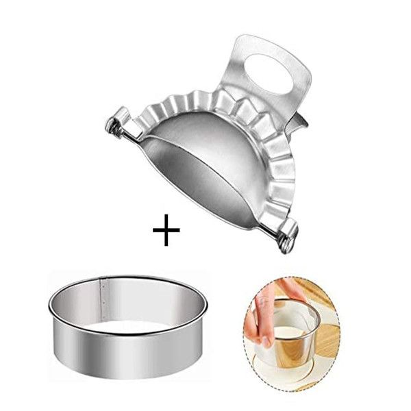 dumpling maker - dumpling press/stainless steel empanada press/pie ravioli dumpling wrappers mold kitchen accessories (9.5cm/3.74" larg
dumpling maker - dumpling press/stainless steel empanada press/pie ravioli dumpling wrappers mold kitchen accessories (9.5cm/3.74" larg