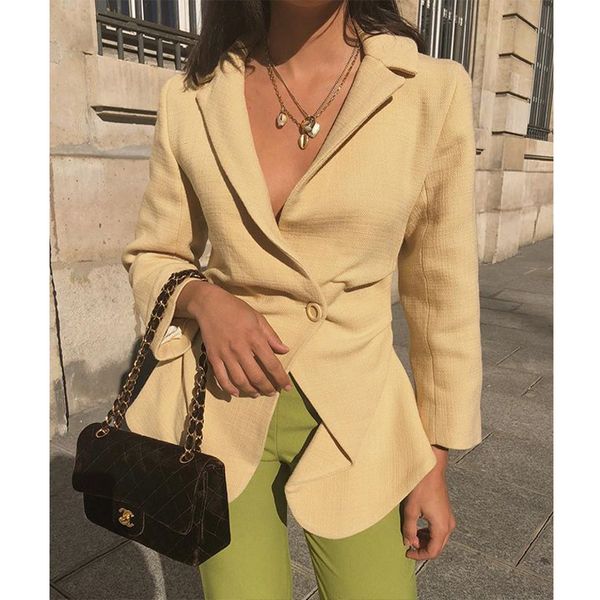 2019 full promotivadim women blazers and jackets blazer feminino manga longa woman fashion irregular pleated waist coat, White;black
2019 full promotivadim women blazers and jackets blazer feminino manga longa woman fashion irregular pleated waist coat, White;black