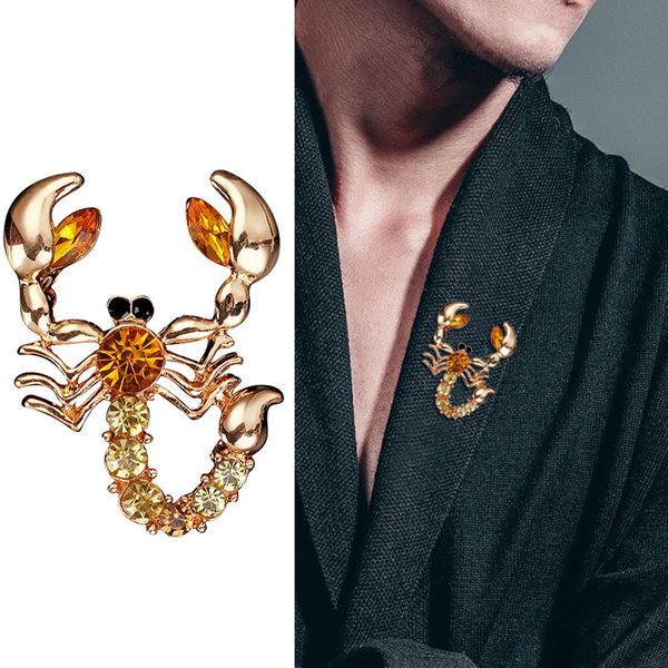 scorpion brooch pin men and women fashion animal scorpion crystal rhinestone scarf brooch pin party jewelry, Gray
scorpion brooch pin men and women fashion animal scorpion crystal rhinestone scarf brooch pin party jewelry, Gray