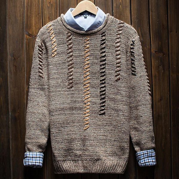 2018 autumn and winter men's fashion trend knitted pullover sweater male round neck cross pattern slim long sleeve sweater, White;black
2018 autumn and winter men's fashion trend knitted pullover sweater male round neck cross pattern slim long sleeve sweater, White;black