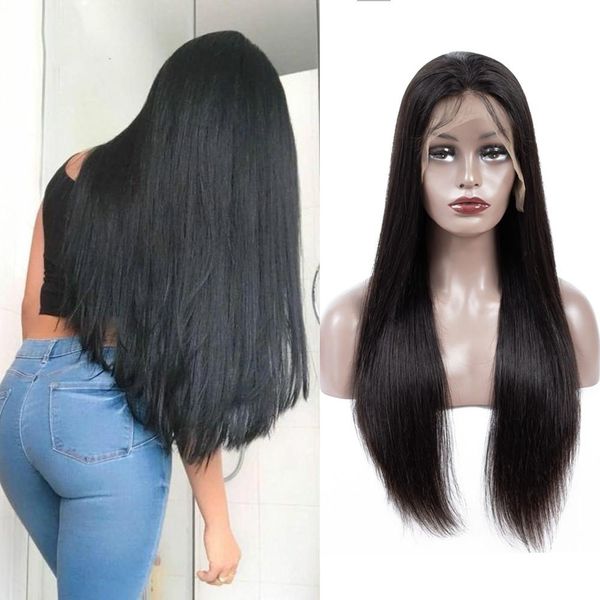 straight lace front human hair wigs brazilian 360 lace frontal wig pre-plucked for women 13*4 bleached knots with baby hair, Black
straight lace front human hair wigs brazilian 360 lace frontal wig pre-plucked for women 13*4 bleached knots with baby hair, Black