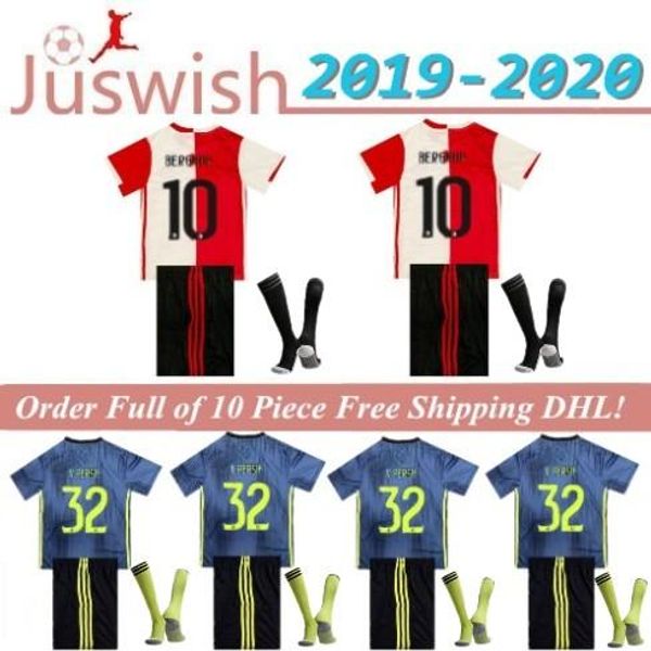 2019/20 feyenoord soccer jersey larsson kids kit home away 2019 2020 32 v.persie 19 berghuis 10 vilhena 9 jorgensen boys jersey shirt kit, Black 
2019/20 feyenoord soccer jersey larsson kids kit home away 2019 2020 32 v.persie 19 berghuis 10 vilhena 9 jorgensen boys jersey shirt kit, Black