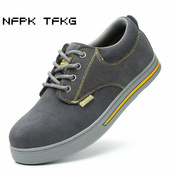 new arrival men fashion big size steel toe covers working safety shoes anti-puncture tooling security boots protective footwear, Black
new arrival men fashion big size steel toe covers working safety shoes anti-puncture tooling security boots protective footwear, Black