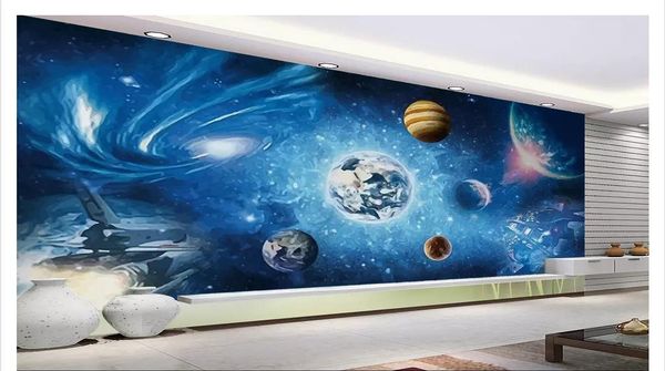 customized 3d large-scale p mural wallpaper modern minimalist starry sky universe planet background wall papel de parede
customized 3d large-scale p mural wallpaper modern minimalist starry sky universe planet background wall papel de parede