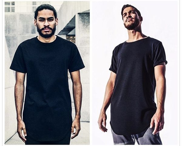 men's t shirt west extended round sweep t-shirt curved hem long line hip hop urban blank justin bieber, White;black
men's t shirt west extended round sweep t-shirt curved hem long line hip hop urban blank justin bieber, White;black
