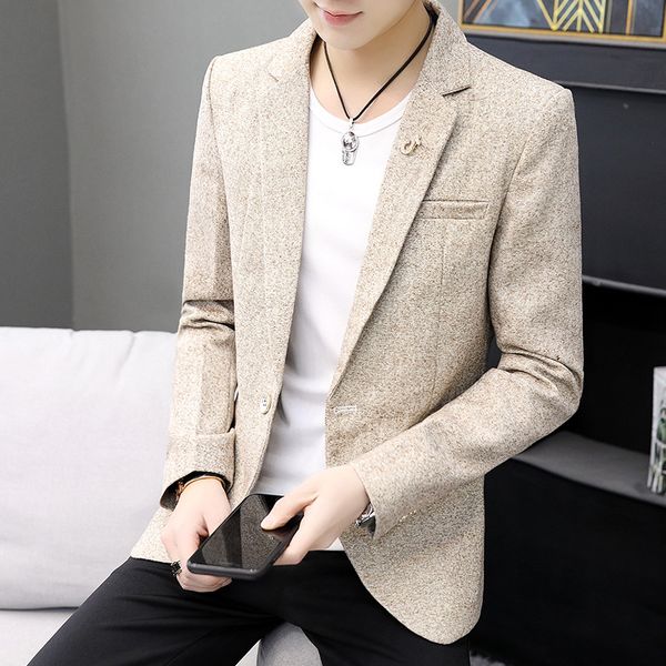 2019 men's cultivate one's morality suit small suit trend of england youth pure color cultivate one's morality leisure, White;black
2019 men's cultivate one's morality suit small suit trend of england youth pure color cultivate one's morality leisure, White;black