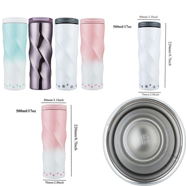 500ml spiral water bottle portable stainless steel spiral thermos mug spiral car coffee flask fashion car cup
500ml spiral water bottle portable stainless steel spiral thermos mug spiral car coffee flask fashion car cup