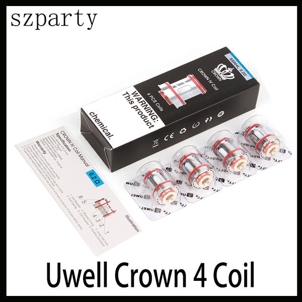Uwell Crown 4 Катушка с головкой Dual SS904L 0.2ohm 0.4ohm Запасной сердечник для распылителя Crown IV Tank 0266240-1
Uwell Crown 4 Катушка с головкой Dual SS904L 0.2ohm 0.4ohm Запасной сердечник для распылителя Crown IV Tank 0266240-1