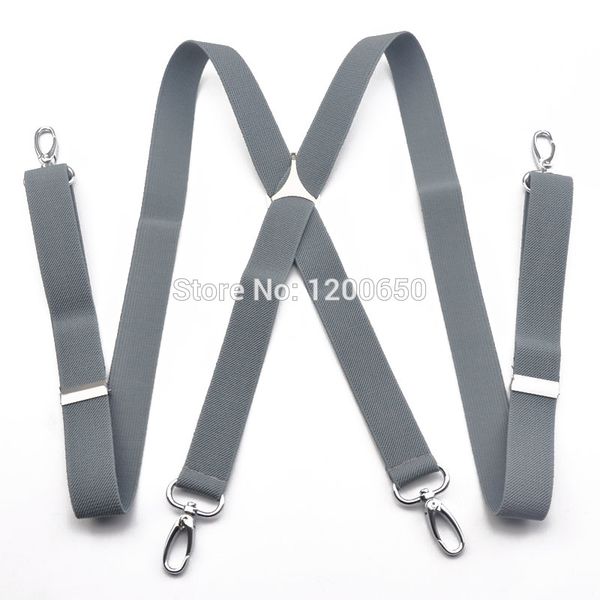 4 clips hook black colored men's suspenders for men 2.5cm women's pants with adjustable suspenders grey 2.5*100cm, Black;white
4 clips hook black colored men's suspenders for men 2.5cm women's pants with adjustable suspenders grey 2.5*100cm, Black;white