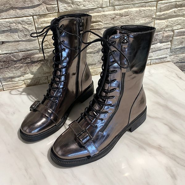 2019 new fashion black sliver gold zip mid-calf boots ladies vintage autumn winter leather buckle fur boots for women shoes
2019 new fashion black sliver gold zip mid-calf boots ladies vintage autumn winter leather buckle fur boots for women shoes