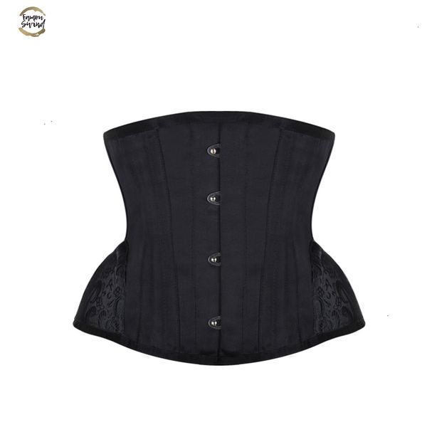 underbust steampunk corset waist control gothic corsets cincher with curved hem bustiers embroidery short waist trainer, Black;white
underbust steampunk corset waist control gothic corsets cincher with curved hem bustiers embroidery short waist trainer, Black;white