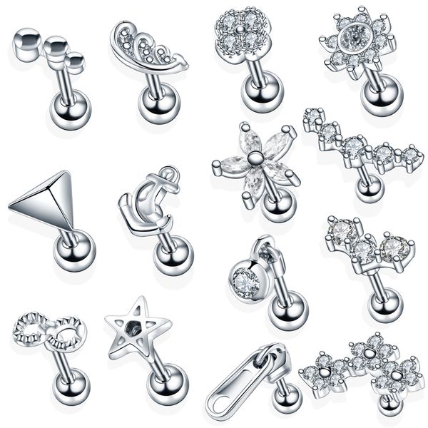 arrings Stud Earrings 1PC Steel Crystal Flower Ear Cartilage Helix Orelha Ear Stud Tragus Barbell Piercing Labret Lip Rings Sexy Charming..., Golden;silver
arrings Stud Earrings 1PC Steel Crystal Flower Ear Cartilage Helix Orelha Ear Stud Tragus Barbell Piercing Labret Lip Rings Sexy Charming..., Golden;silver