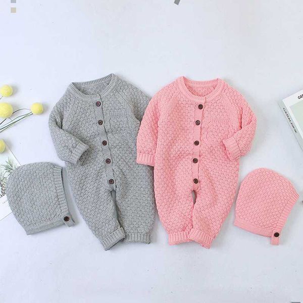 jumpsuits 2021 infant baby boys girls pure color rompers clothes + hat 2pcs children boy girl kids knitting long sleeve, Blue
jumpsuits 2021 infant baby boys girls pure color rompers clothes + hat 2pcs children boy girl kids knitting long sleeve, Blue