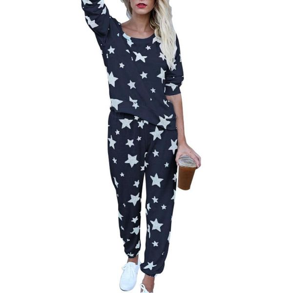 fashion star pattern long sleeve pants women's home sleepwear pajamas set casual leisure dropshipping, Blue;gray
fashion star pattern long sleeve pants women's home sleepwear pajamas set casual leisure dropshipping, Blue;gray