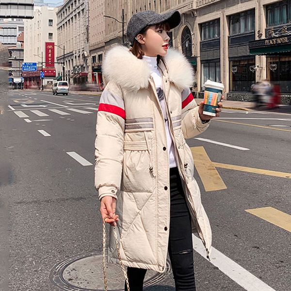 women's down & parkas hooded x-long parka women 2021 winter striped print slim jackets plus size with fur collar buttons thick outwear, Black
women's down & parkas hooded x-long parka women 2021 winter striped print slim jackets plus size with fur collar buttons thick outwear, Black