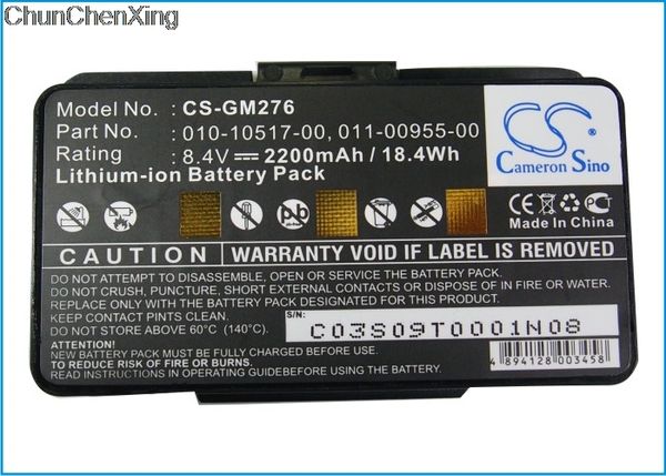 cameron sino 2200mah battery 010-10517-00 for garmin gpsmap 276, 276c, 296, 376c, gpsmap 378,gpsmap 478, gpsmap 495
cameron sino 2200mah battery 010-10517-00 for garmin gpsmap 276, 276c, 296, 376c, gpsmap 378,gpsmap 478, gpsmap 495