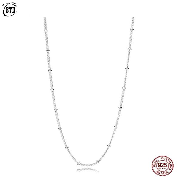 real 925 sterling silver original pan simple beaded chain necklace for women fit diy charms fashion jewelry valentine day gift
real 925 sterling silver original pan simple beaded chain necklace for women fit diy charms fashion jewelry valentine day gift