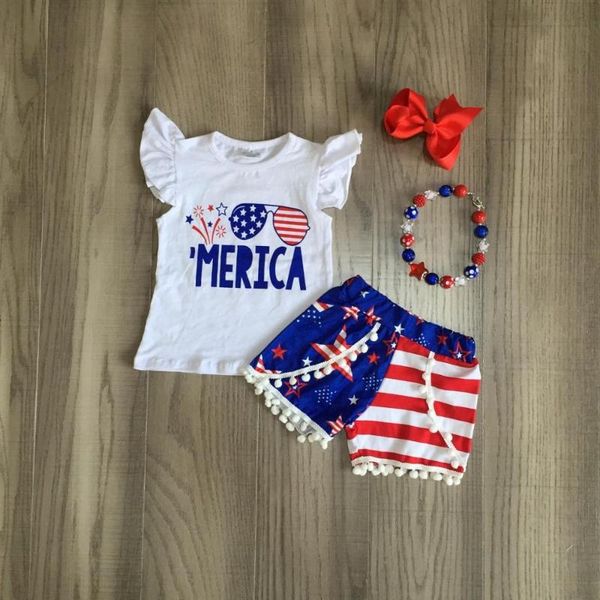 baby summer clothing cotton merica star stripe boutique shorts outfits girls 4th of july pom-pom short sleece match accessories, White
baby summer clothing cotton merica star stripe boutique shorts outfits girls 4th of july pom-pom short sleece match accessories, White