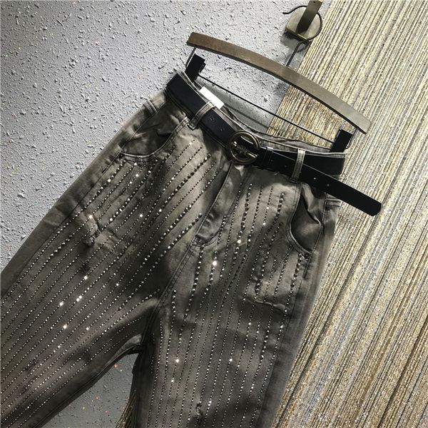 personality gradient color panel drilling high-waist jeans women new winter european style loose-fit jeans harem pants femme, Blue
personality gradient color panel drilling high-waist jeans women new winter european style loose-fit jeans harem pants femme, Blue