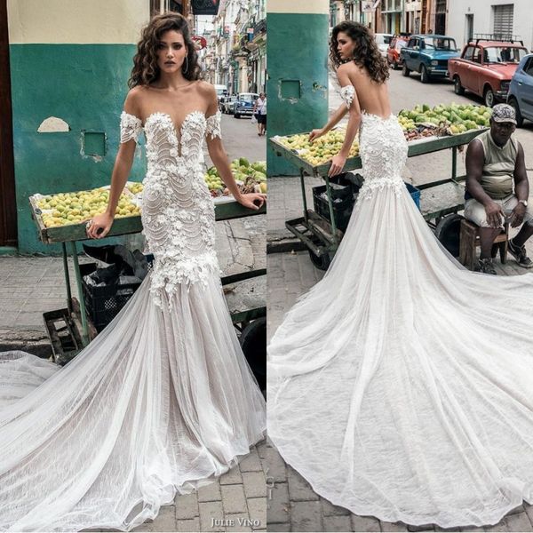 julie vino 2019 off shoulder lace mermaid wedding dresses tulle lace applique beaded sweep train plus size wedding bridal gowns bc0995
julie vino 2019 off shoulder lace mermaid wedding dresses tulle lace applique beaded sweep train plus size wedding bridal gowns bc0995