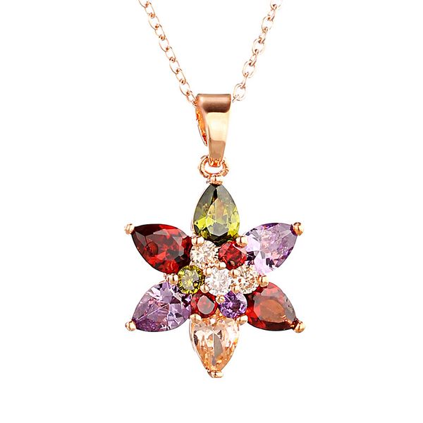 six-pointed star zircon necklace color zircon pendant fashion ladies jewelry, Silver
six-pointed star zircon necklace color zircon pendant fashion ladies jewelry, Silver