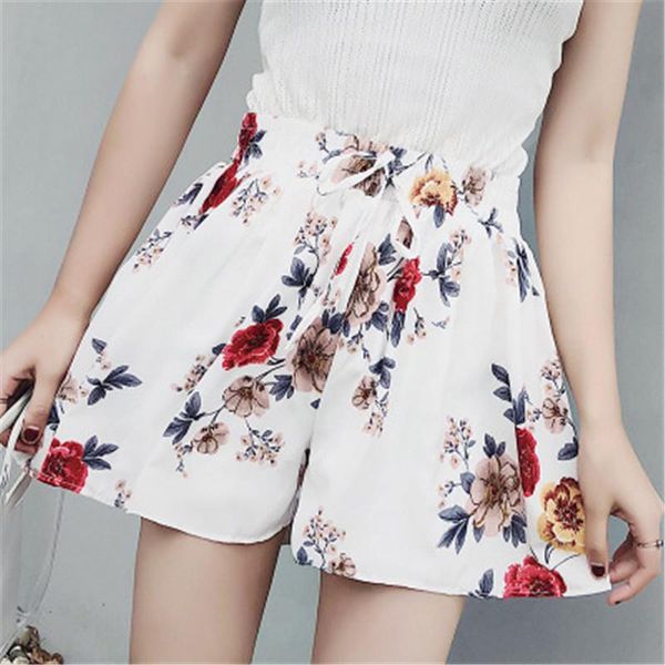 designer women shorts waist floral print belted slim was thin shorts high waist elastic waist fashion trend wide leg loose summer shorts, White;black
designer women shorts waist floral print belted slim was thin shorts high waist elastic waist fashion trend wide leg loose summer shorts, White;black