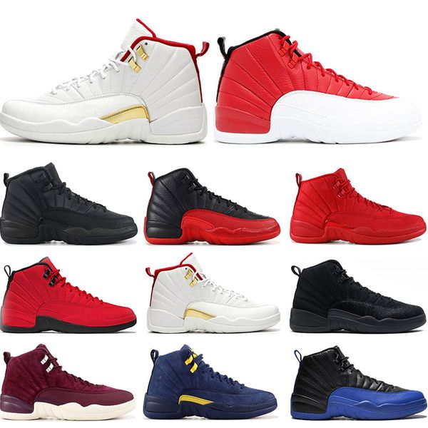 New Mens 12s basketball shoe FIBA Game Royal NYLON WNTR Gym Red Gamma blue Bordeaux 12 Flu Game sports sneaker trainers size 7-13
New Mens 12s basketball shoe FIBA Game Royal NYLON WNTR Gym Red Gamma blue Bordeaux 12 Flu Game sports sneaker trainers size 7-13