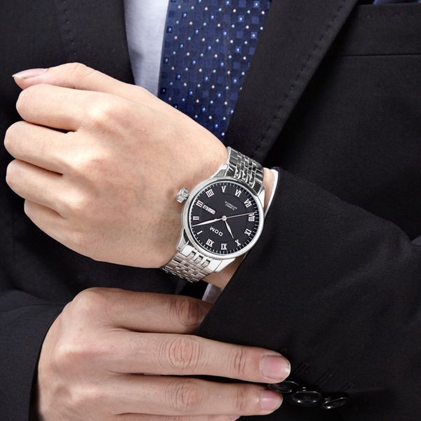 clean steel business fully automatic dual display mechanical men's watch waterproof trainspotter hollow out manufacturers wholes, Slivery;brown
clean steel business fully automatic dual display mechanical men's watch waterproof trainspotter hollow out manufacturers wholes, Slivery;brown