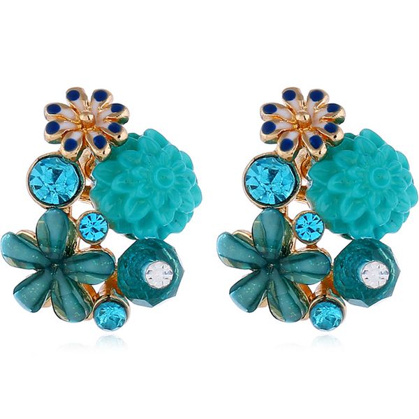 small fresh korean flower crystal earrings earrings feminine temperament simple loop earrings with loops and petals, Golden
small fresh korean flower crystal earrings earrings feminine temperament simple loop earrings with loops and petals, Golden