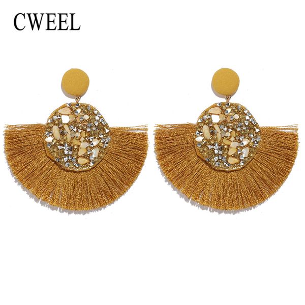 cweel women tassel earrings 2019 brincos boho statement fringe earrings circle vintage dangle round earing fashion jewelry, Silver
cweel women tassel earrings 2019 brincos boho statement fringe earrings circle vintage dangle round earing fashion jewelry, Silver